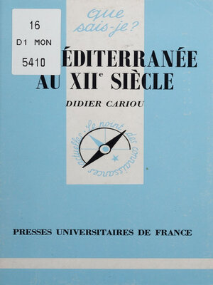 cover image of La Méditerranée au XIIe siècle